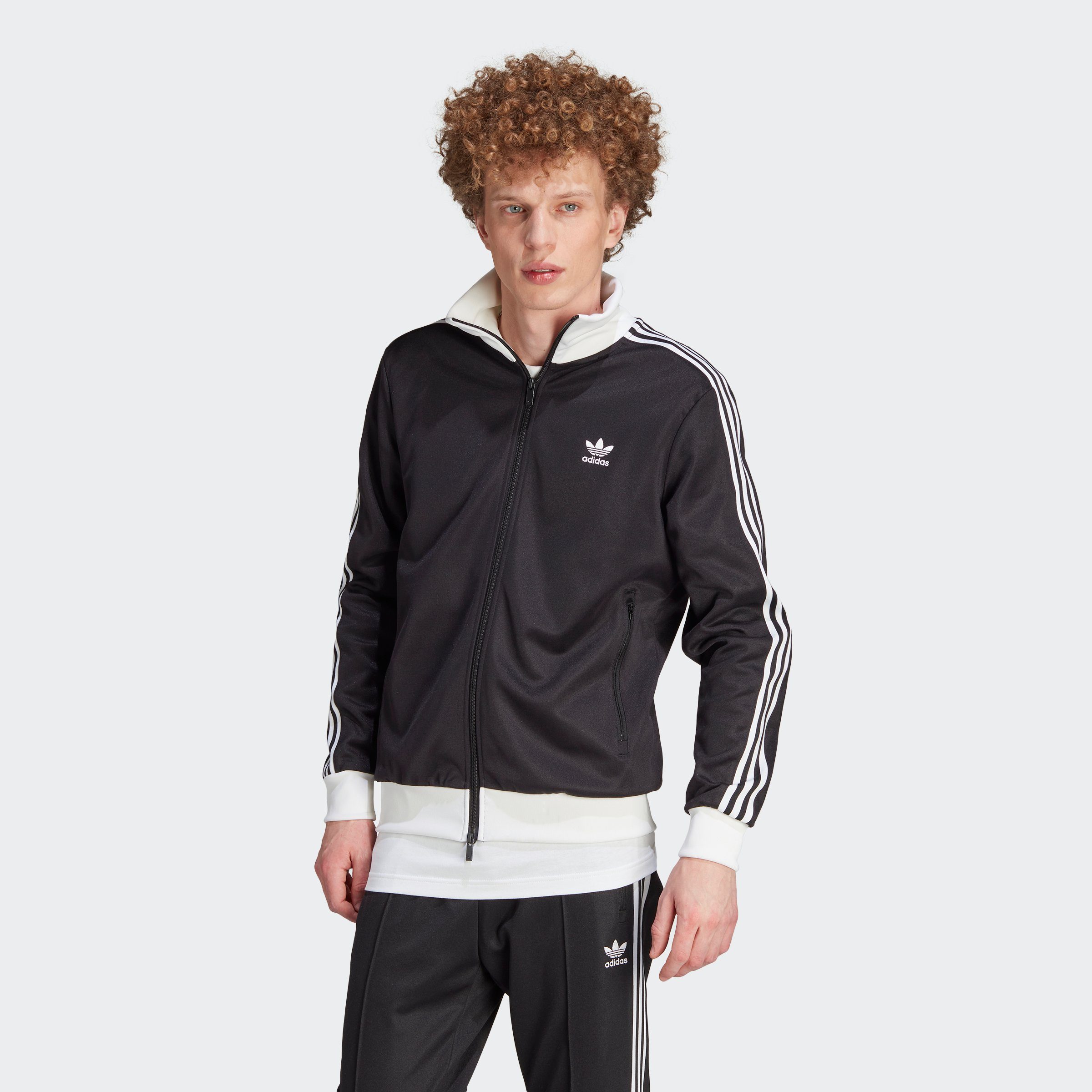 adidas Originals Trainingsjacke ADICOLOR CLASSICS BECKENBAUER ORIGINALS Black / White | 