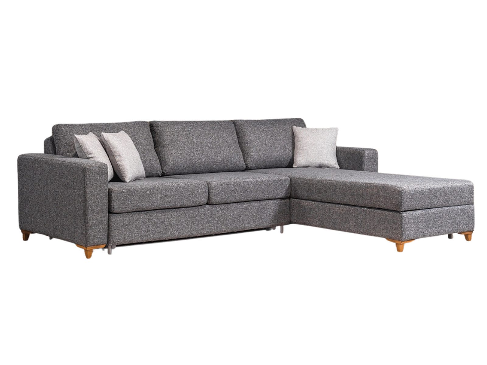 Villa Möbel Ecksofa Lora Relax, 1 Teile, mit Bettfunktion durch ausziehbare Sitzfläche