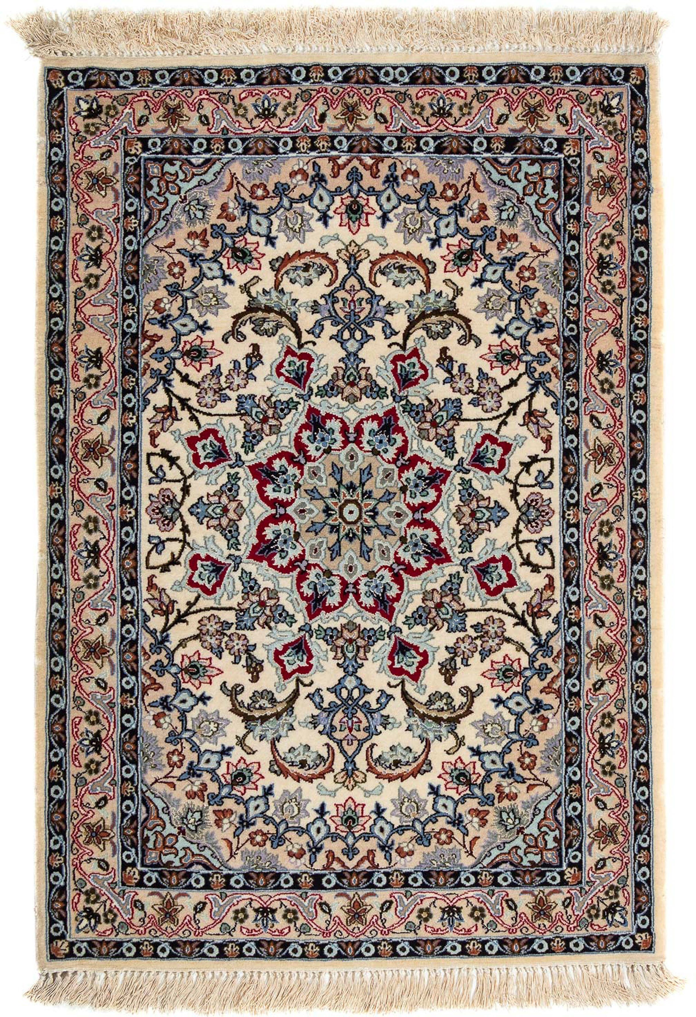 Orientteppich Perser - Einzelstück cm Isfahan 6 morgenland, Zertifikat Handgeknüpft, 70 - mit rechteckig, Premium - x Wohnzimmer, - beige, 101 Höhe: mm