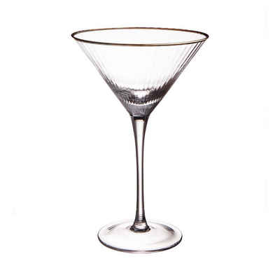 BUTLERS Martiniglas GOLDEN TWENTIES Martini Glas 300ml, Glas