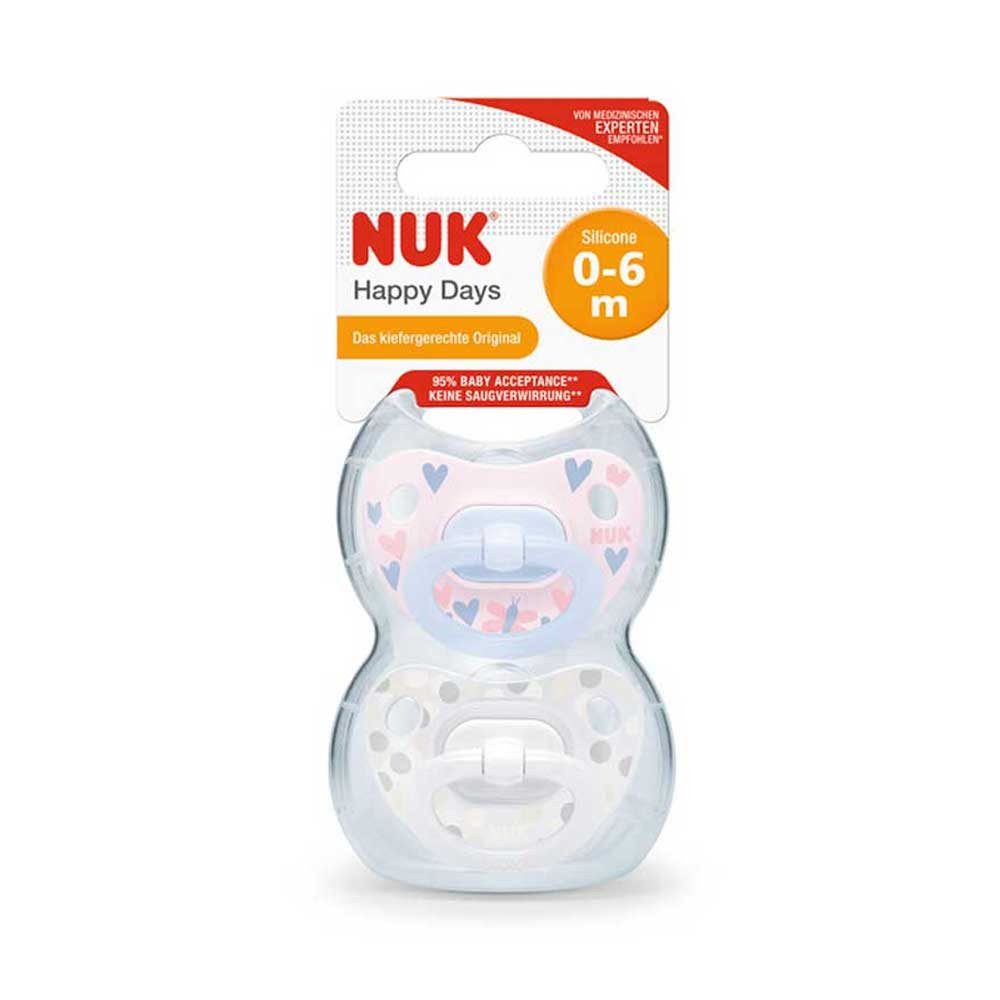 NUK Schnuller NUK Babyschnuller Happy Days 0-6 Monate