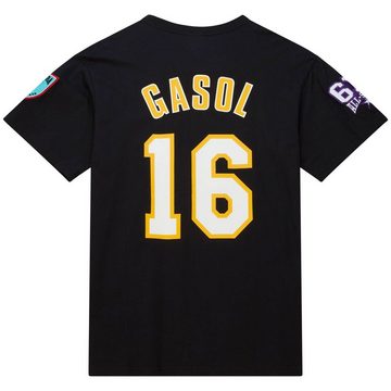 Mitchell & Ness Print-Shirt Pau Gasol Los Angeles Lakers HALL OF FAME