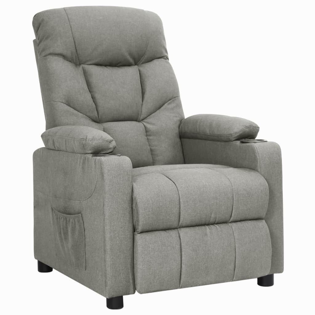 vidaXL Sessel Aufstehsessel Hellgrau Stoff (1-St) günstig online kaufen