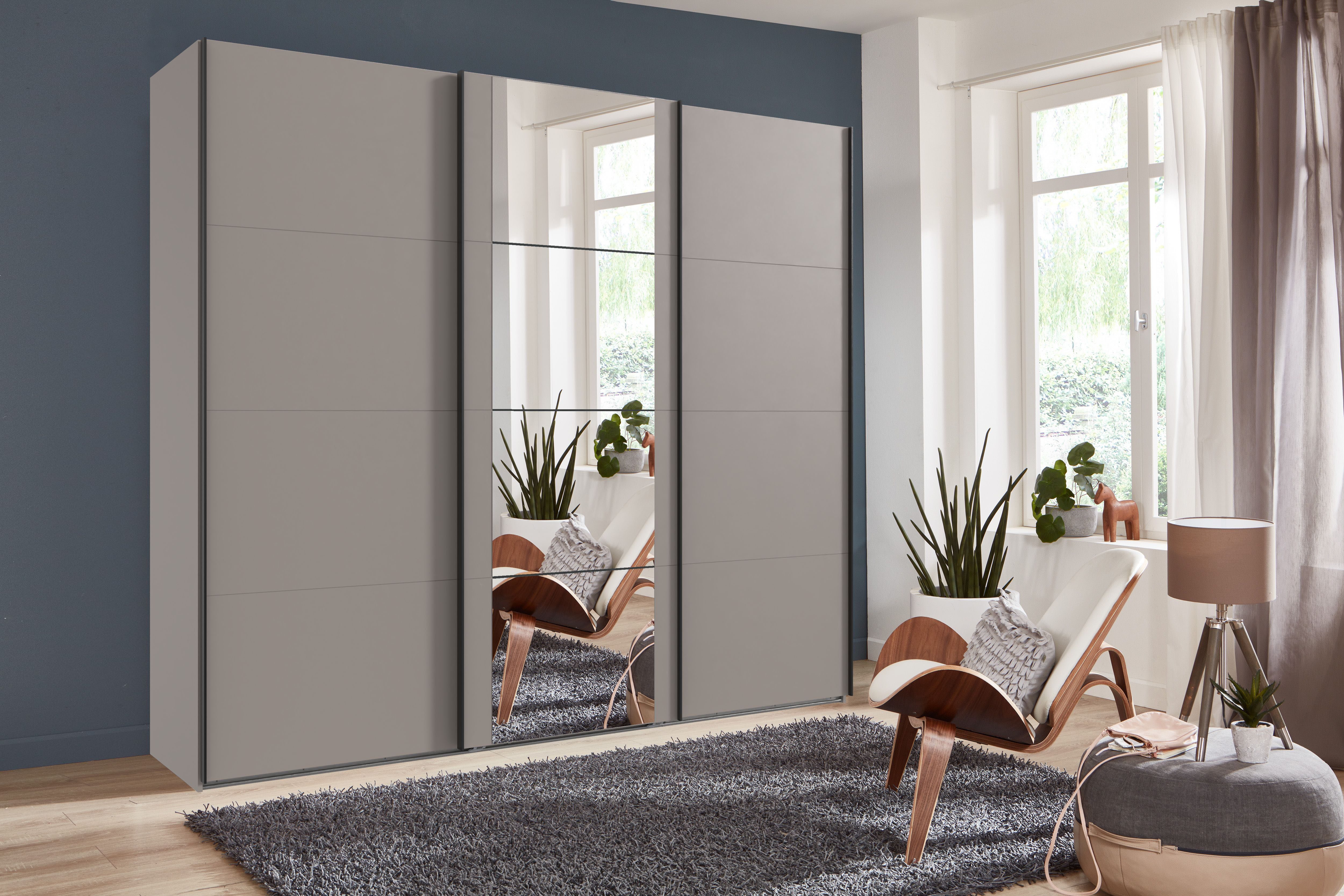 Wimex Schwebetürenschrank Bern Schiebetürenschrank Schrank mit zusätzlicher Innenausstattung, Garderobe