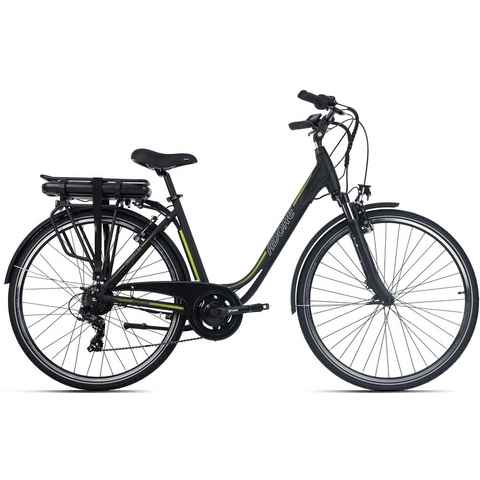 Adore E-Bike Versailles, 7 Gang Shimano Tourney Schaltwerk, Kettenschaltung, Heckmotor, 374,4 Wh Akku, Pedelec, Elektrofahrrad für Damen, Cityrad