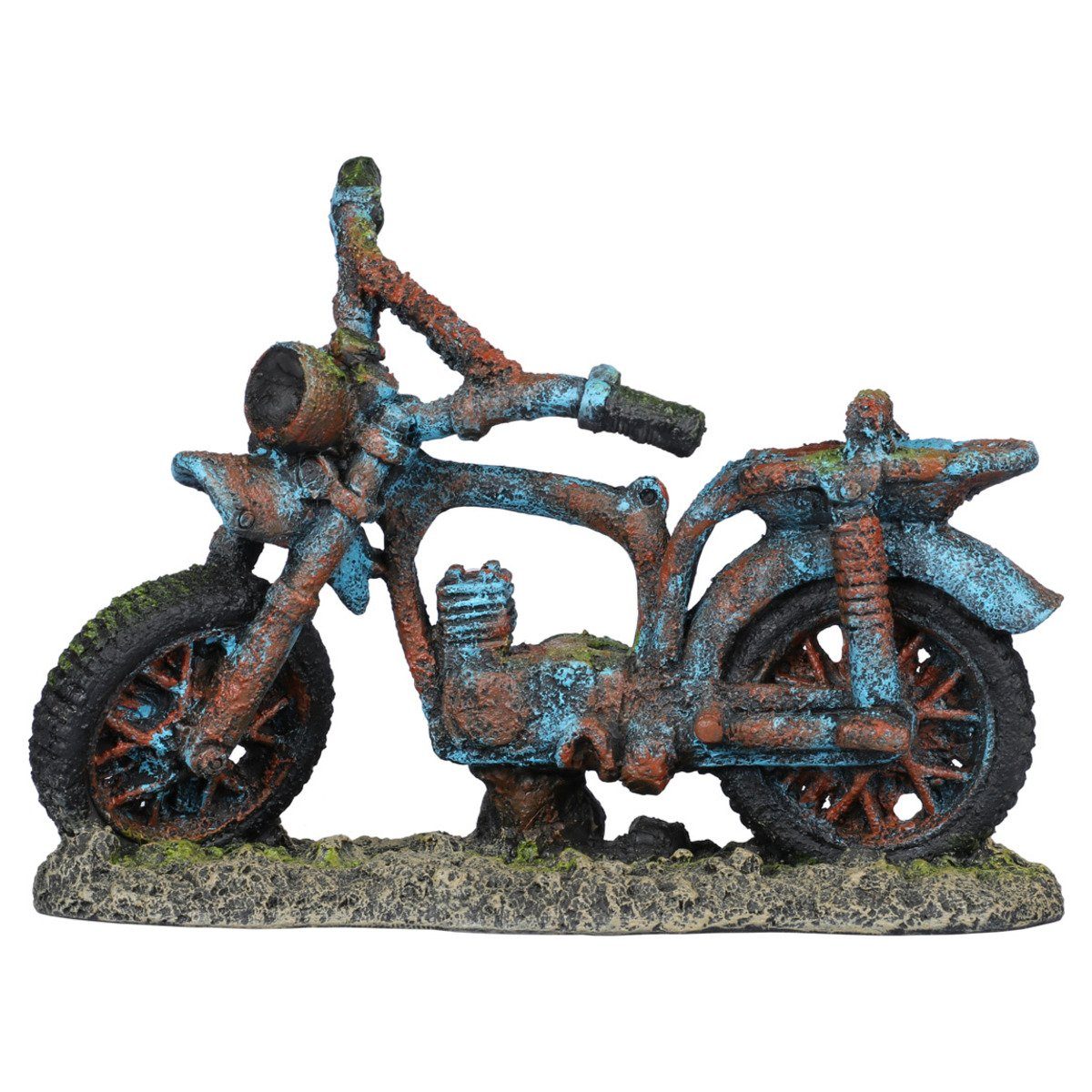 Aquariendeko Aquariumdekoration Cross-Motorrad