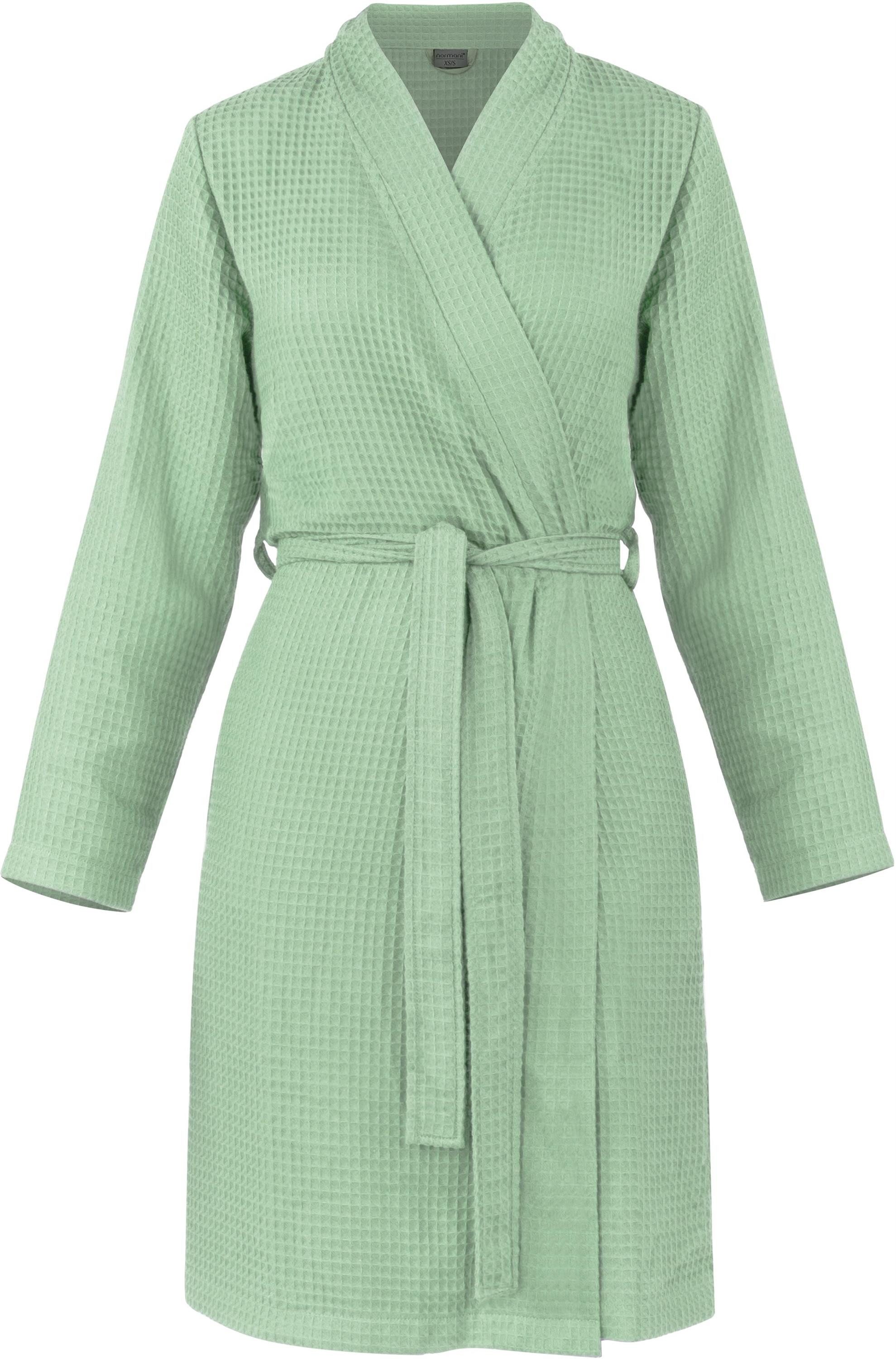 normani Bademantel Damen Morgenmantel aus Waffelpique Manisa, Viskose, Mit günstig online kaufen