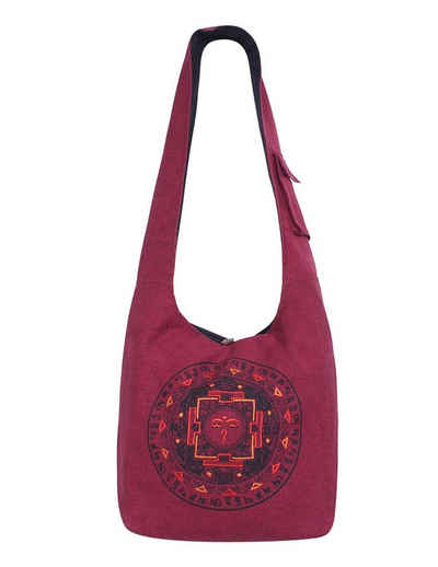 Vishes Shopper Vishes Damen Umhängetasche Stoff Beuteltasche Schulter Taschen Yogi, Hippie, Ethno, Festival Tasche