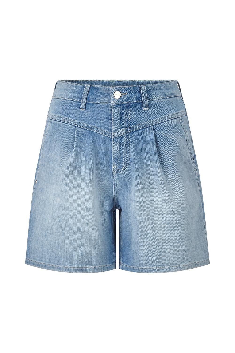 Rich & Royal Regular-fit-Jeans blue denim shorts organic