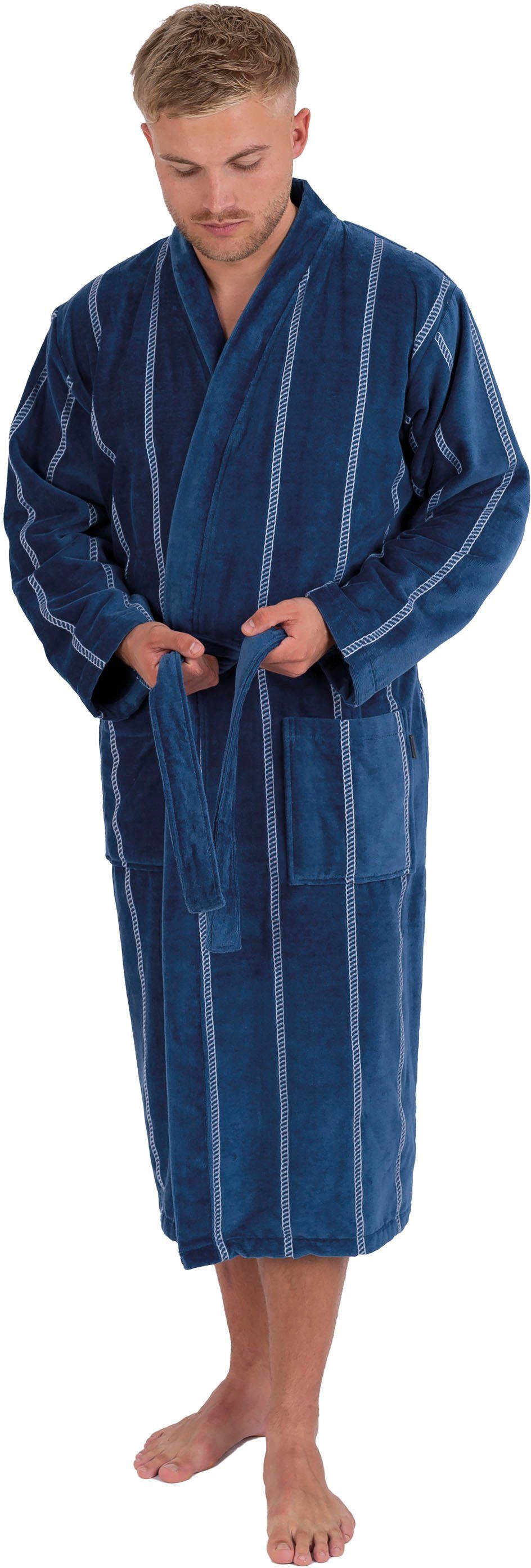 Wewo fashion Herrenbademantel 1607, Langform, Baumwolle, günstig online kaufen