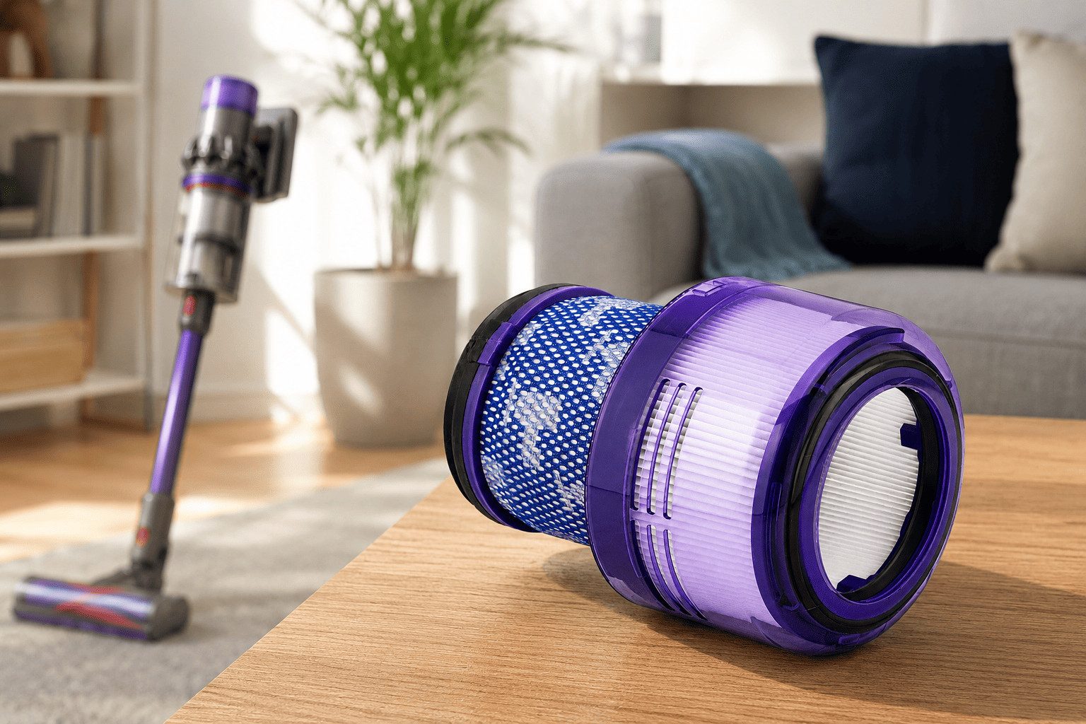 MidGard Saugfilter Ersatzfilter Ersatz-Filter f. Dyson V15 Detect, V11 Absolute Animal (2 St), ersetzt Originlteil 970013-02 – Bild 5 von 5