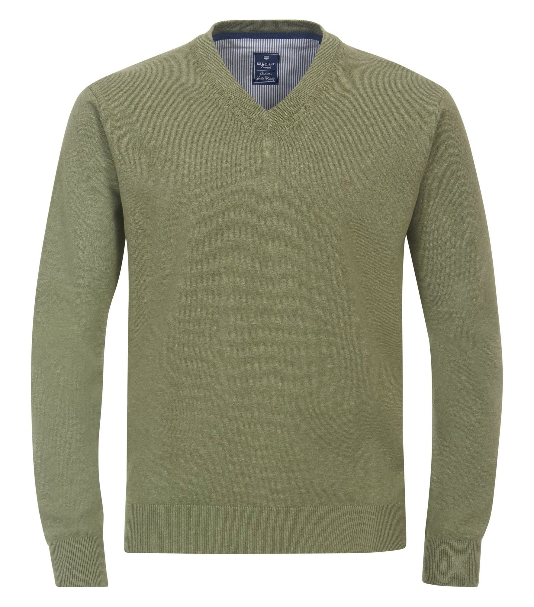 Grün V-Ausschnitt-Pullover 600 Redmond (627)