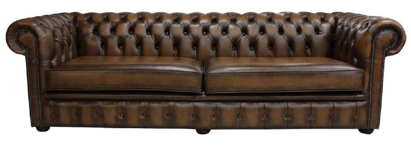 JVmoebel Chesterfield-Sofa, Schaffhau Sofas Leder Sitzer Couch Klassischer Chesterfield Polster 4