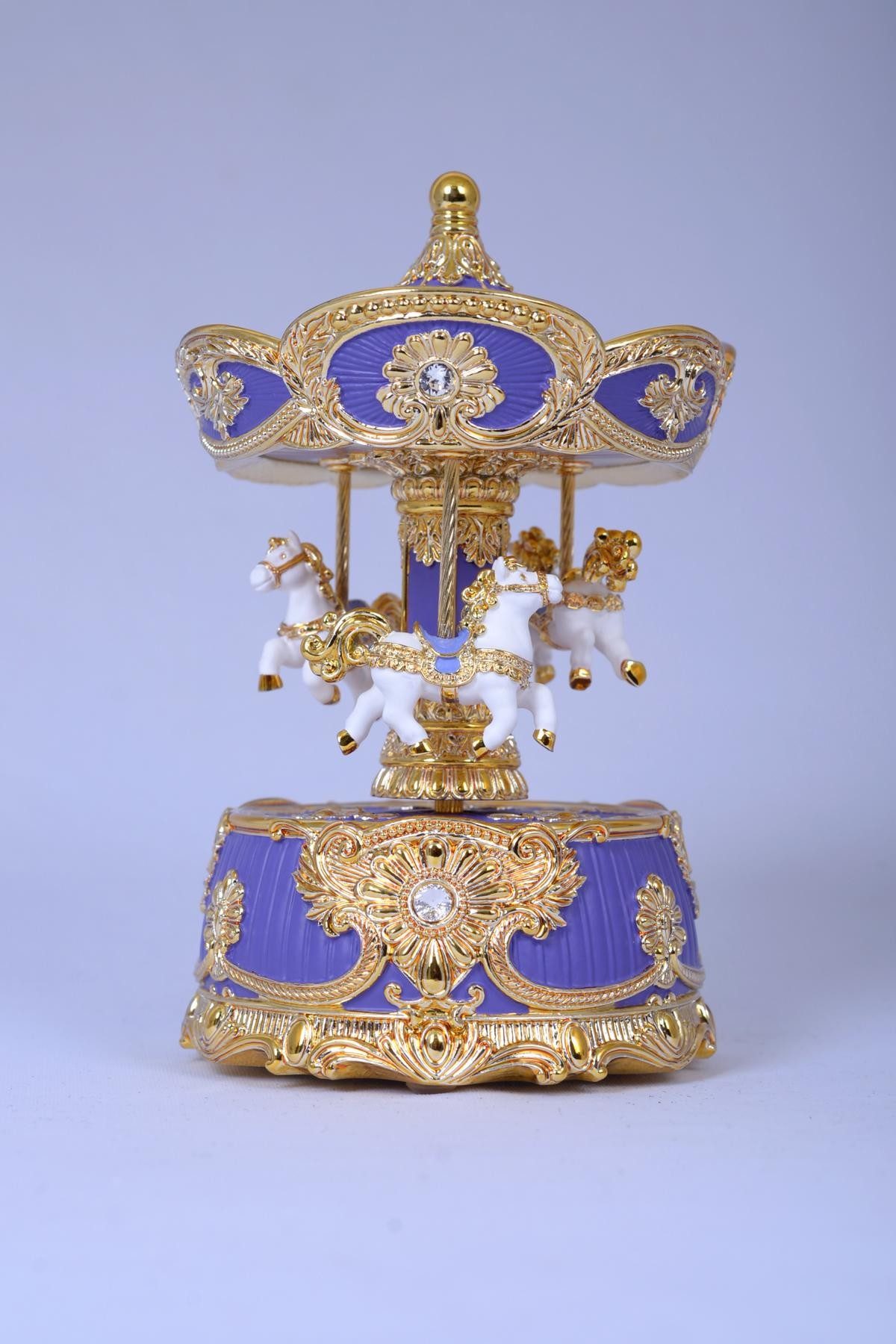 Musicboxworld Spieluhr Blaues Karussell