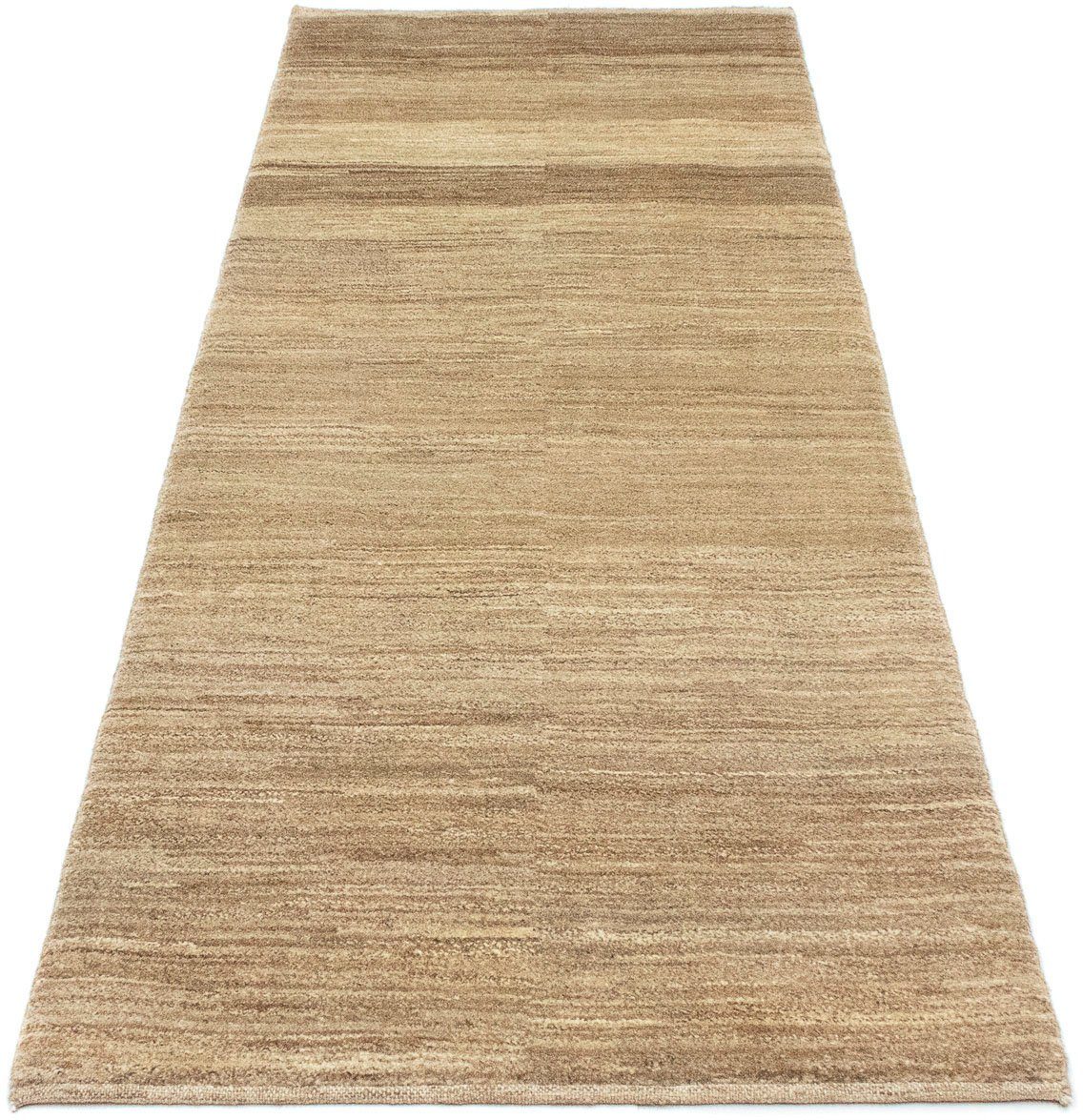 Wollteppich Gabbeh Teppich handgeknüpft naturweiß, morgenland, rechteckig, Höhe: 18 mm, handgeknüpft | Kurzflor-Teppiche