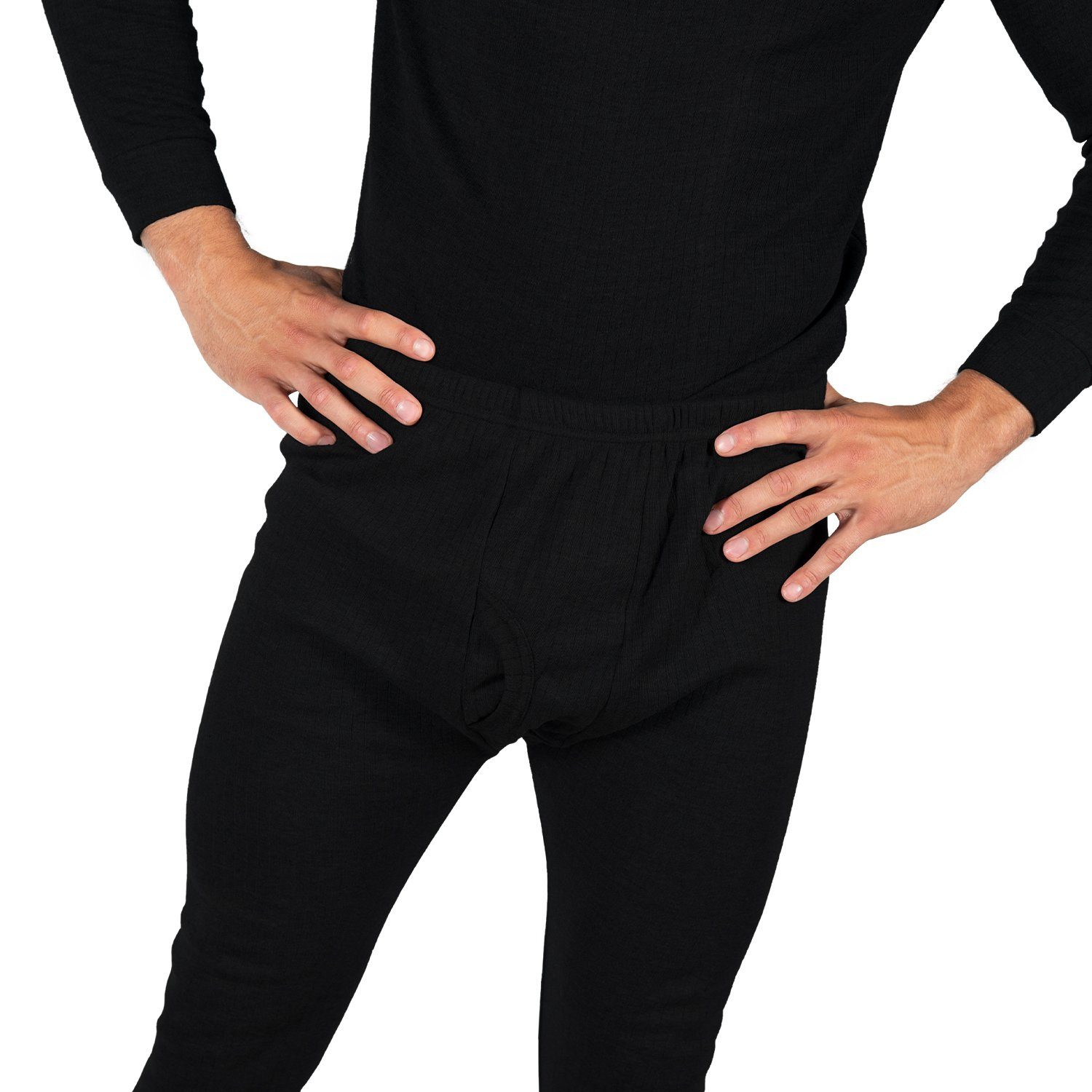 Black Snake Thermounterhemd Unterhemd 1-St) Thermounterwäsche + (Set, Set cushy Schwarz Unterhose