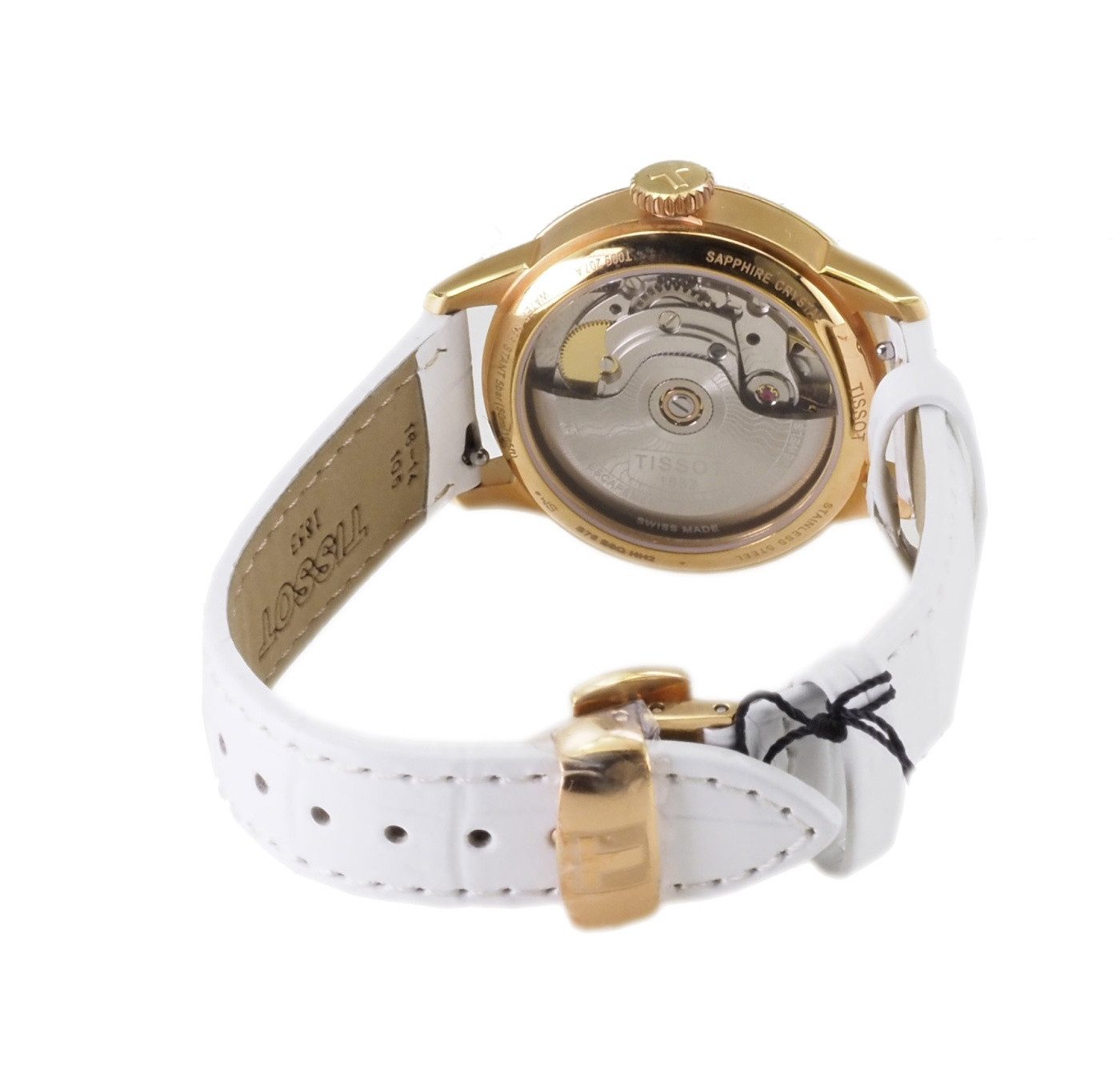 Tissot Automatikuhr Tissot Damen Automatik Uhr Chemin Des Tourelles Powermatic 80 T0992073, (Rosegold)