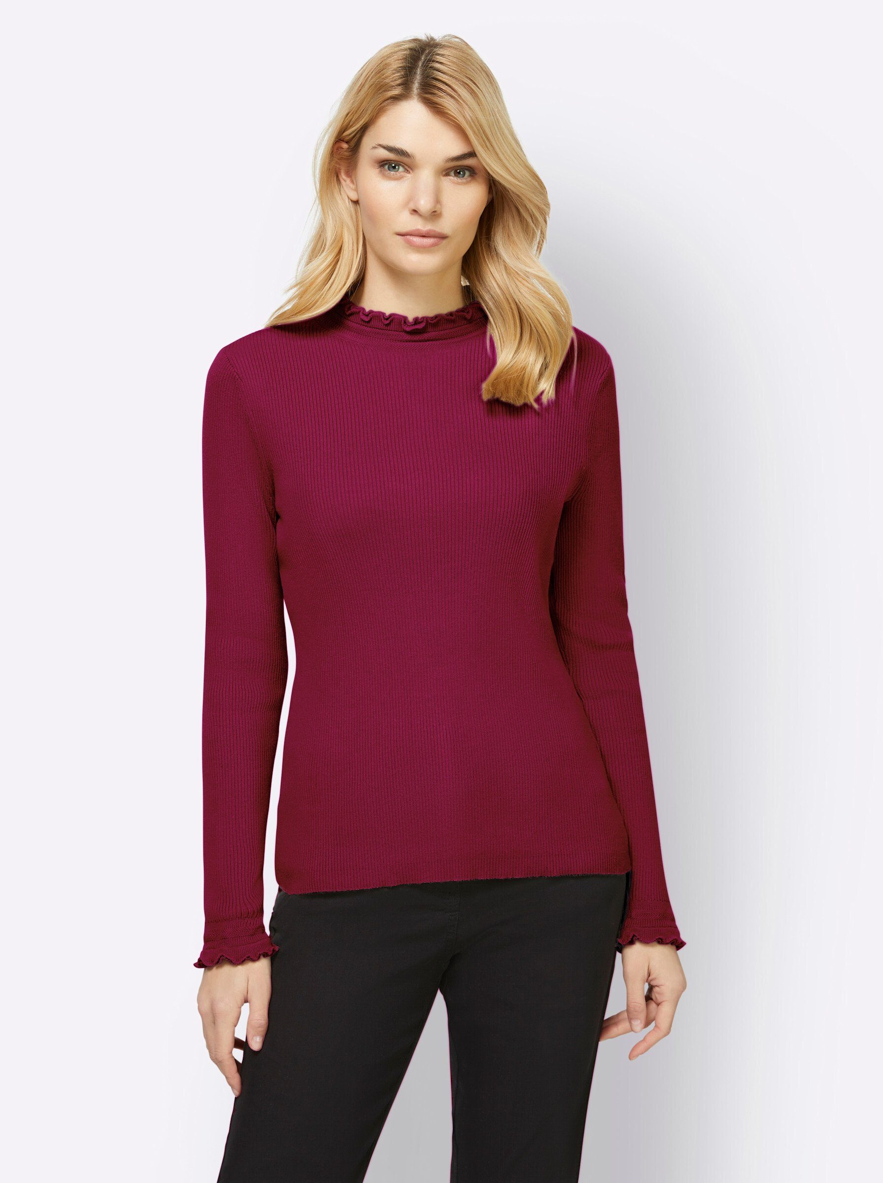 heine Strickpullover bordeaux