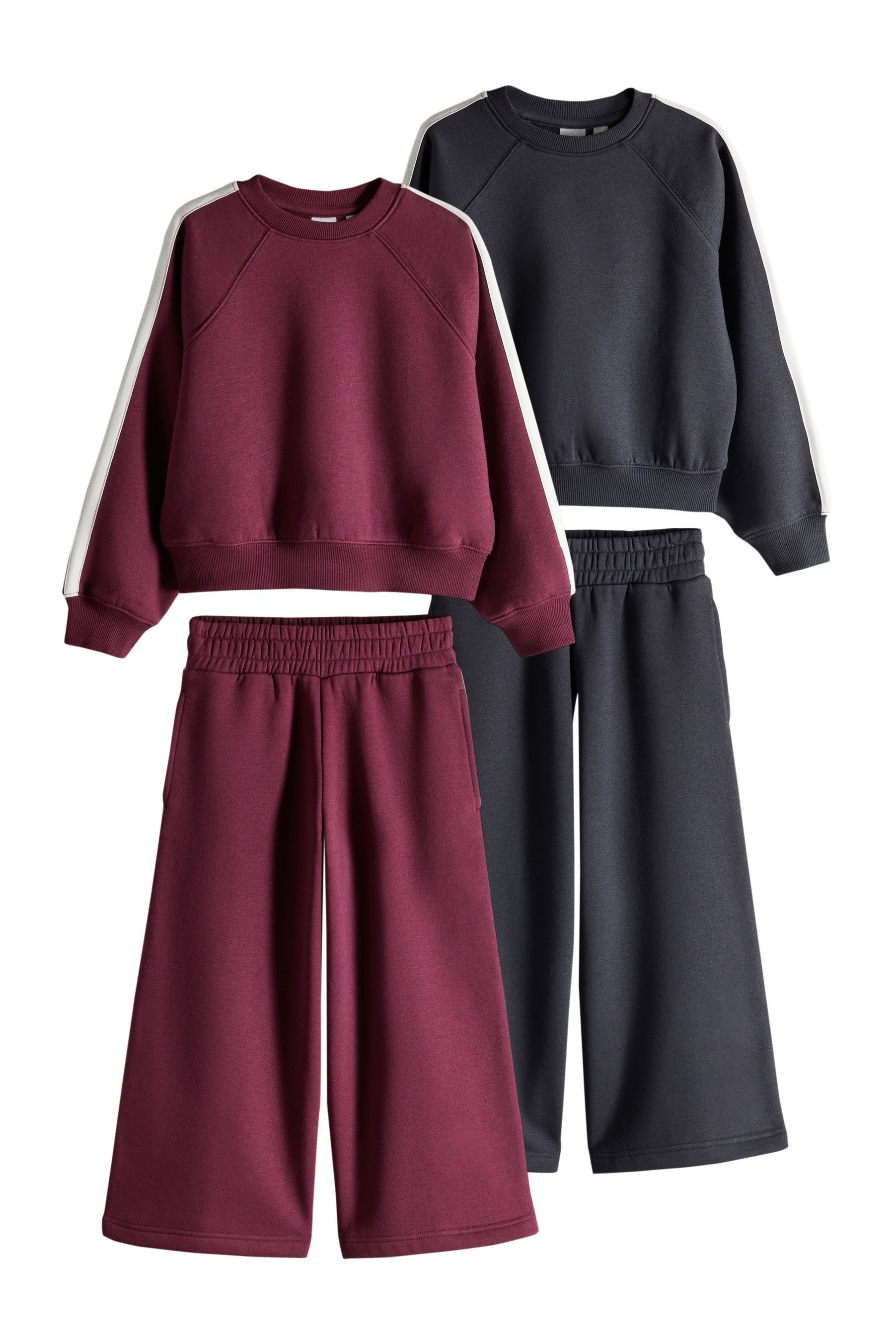 The Set Sweatanzug The Set Sweatshirt & Jogginghose, 2er-Pack (4-tlg)