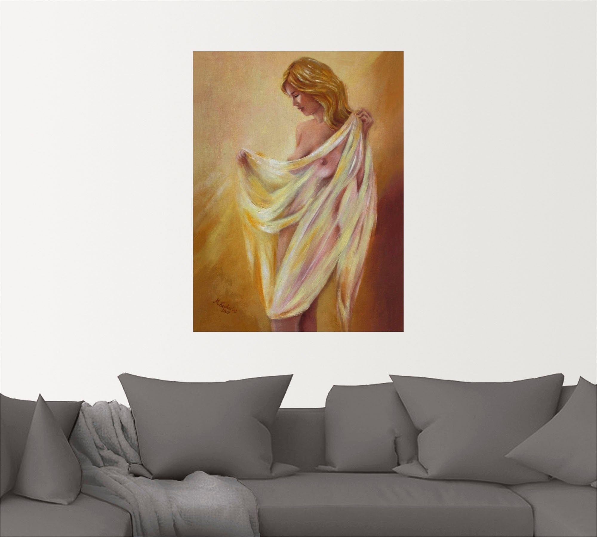 Artland Wandbild Akt mit Tuch, Frau günstig online kaufen