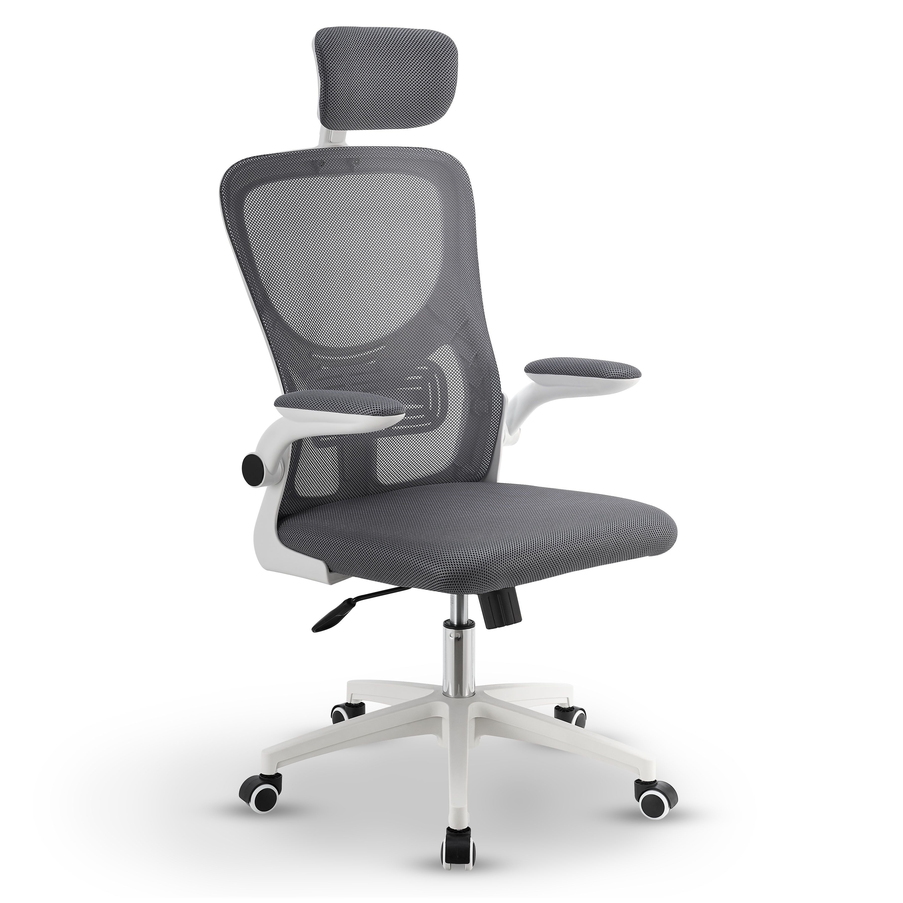 Juskys Bürostuhl Baltimore, Ergonomisch, höhenverstellbar, Rollen, Armlehne günstig online kaufen