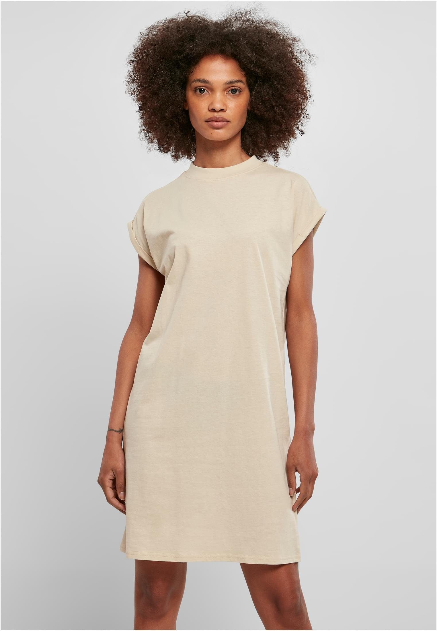 URBAN CLASSICS Sweatkleid Damen Turtle Extended Shoulder Dress aufgerollte günstig online kaufen