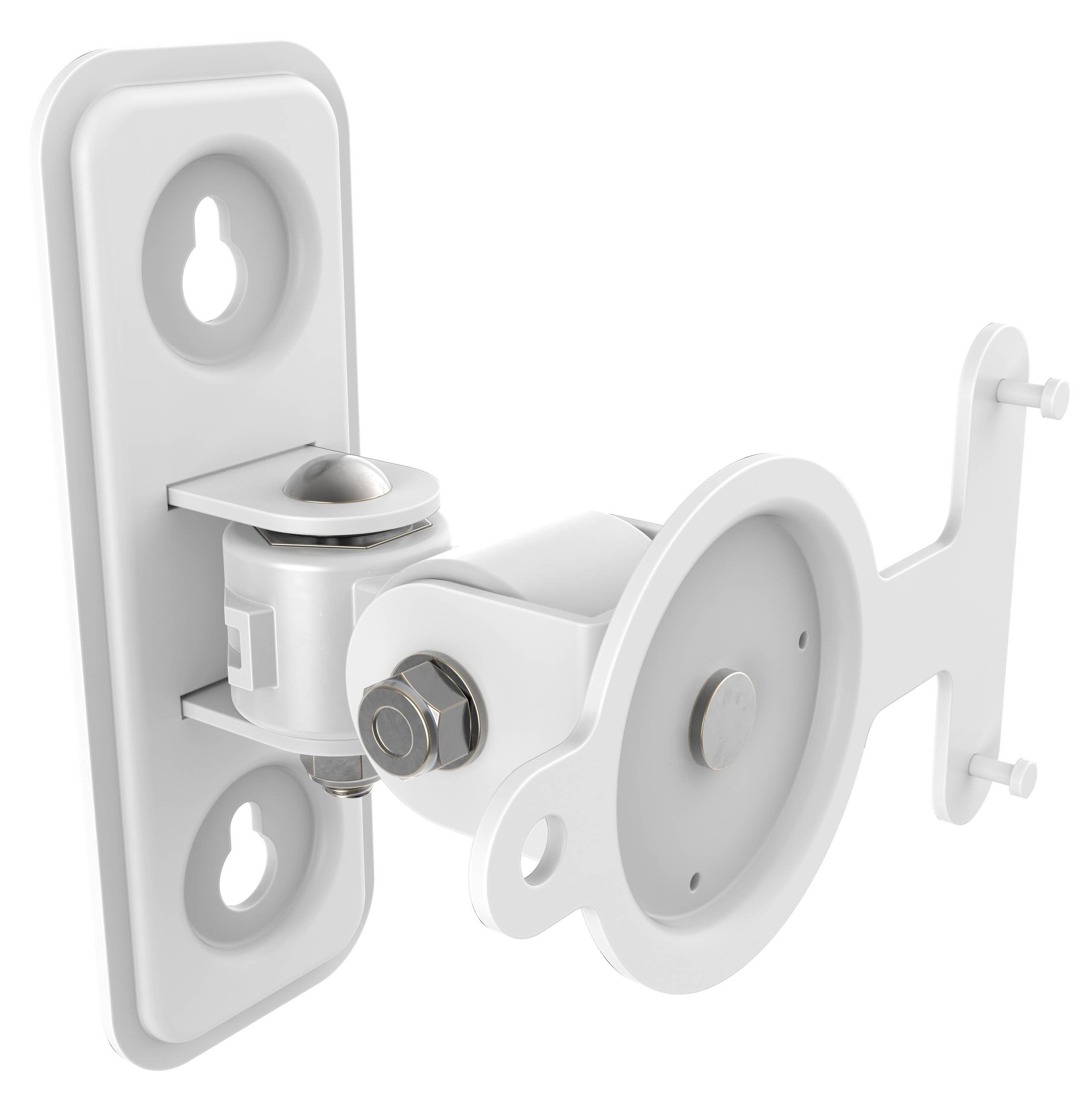 RICOO Lautsprecher-Wandhalterung Lautsprecherhalter für Sonos® PLAY:3 Lautsprecher LH433-W, (1 Stk. Lautsprecherwandhalterung weiss, 1-tlg., 1x Wandhalter für Lautsprecher Boxen schwenkbar neigbar, Wandhalter für SONOS Play:3 Lautsprecher Boxen Wandabstand 97mm)