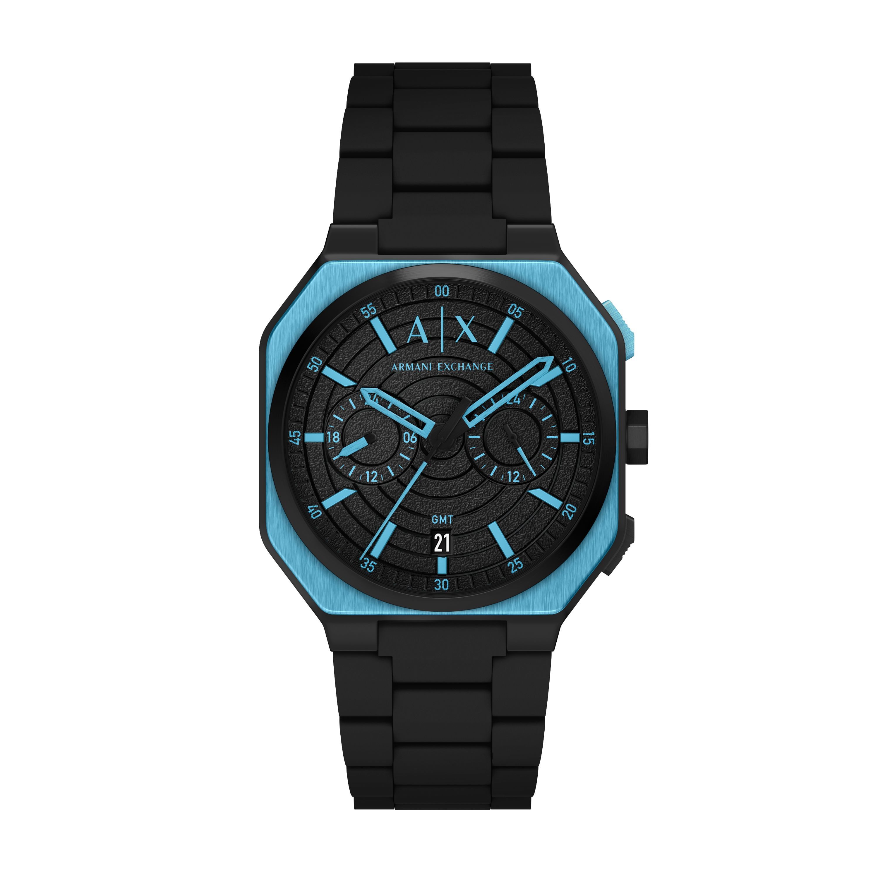 ARMANI EXCHANGE Quarzuhr AX1480, Armbanduhr, analog, Tag, Dualzeit