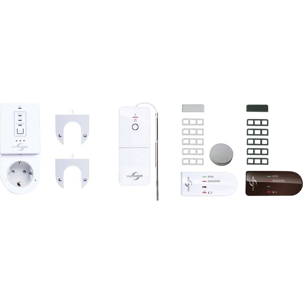 Protector Abluft-Set Protector Funk-Abluftsteuerung AS-7030 Comfort 1800 W Weiß Zulassungen