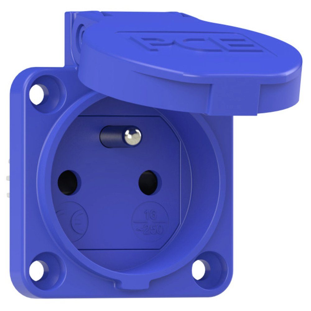 PC Electric Steckdose PC Electric 104-0bsc Schutzkontakt-Steckdose IP54 Blau