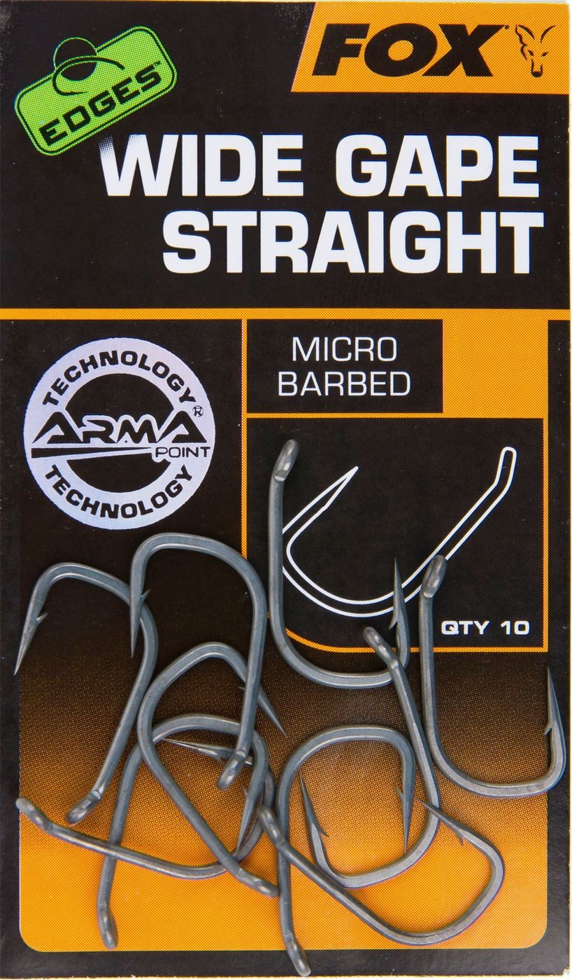 Karpfenhaken Fox Edges Armapoint Wide Gape Straight Hooks - 10 Karpfenhaken