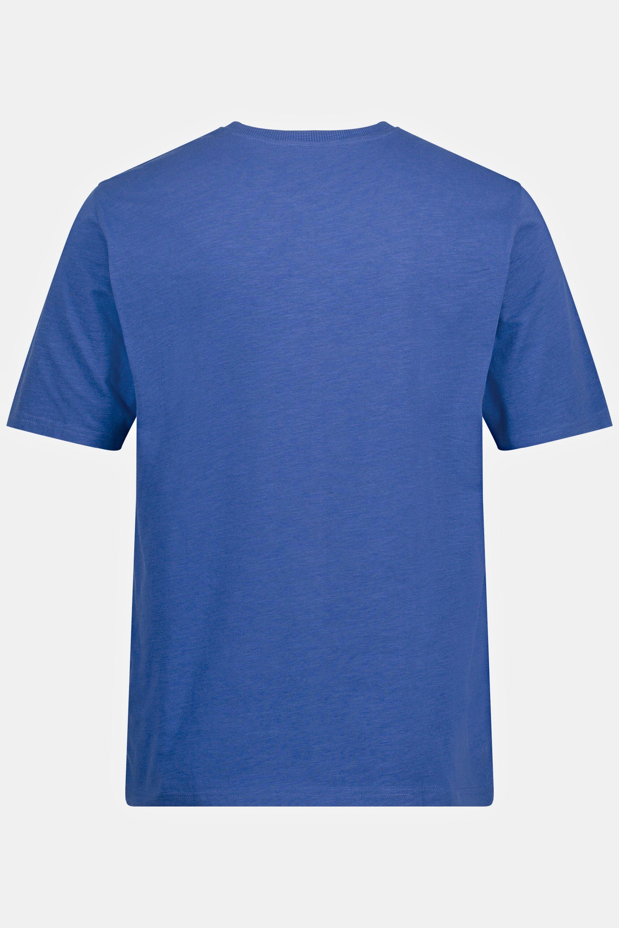 T-Shirt blau T-Shirt JP1880 Halbarm V-Ausschnitt