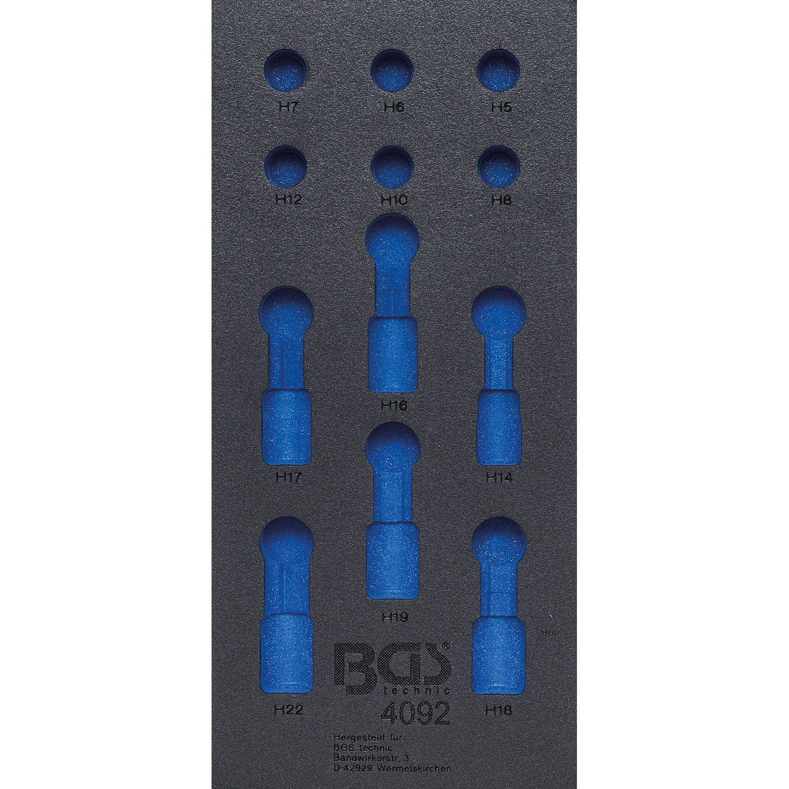 BGS Werkstattwagen BGS Werkstattwageneinlage 1/3 leer für Art. 4092 - 4092-1