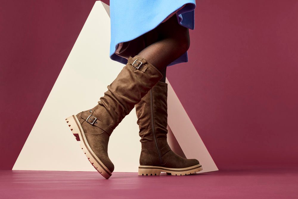 Rieker Stiefel mit slouchy Schaft und verstellbarer Schnalle