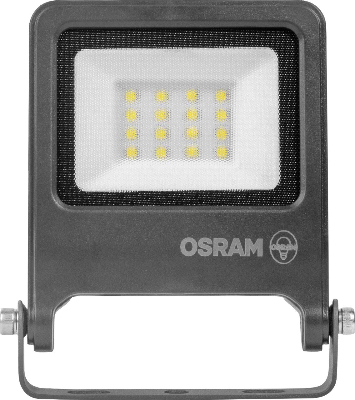 Osram Außen-Wandleuchte Osram Außenleuchte Endura Flood 10W PCR dunkelgrau, Inkl. Leuchtmittel, Nicht dimmbar ohne Bewegungsmelder