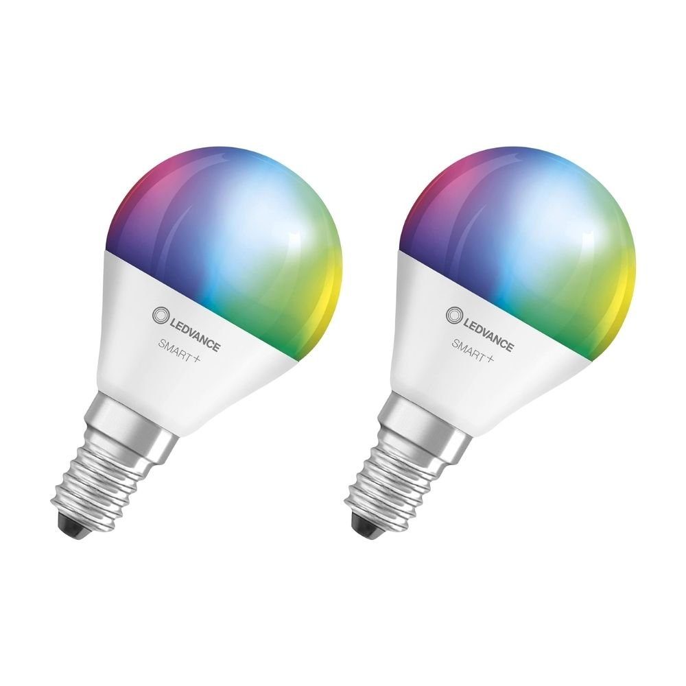 Ledvance LED-Leuchtmittel Smarte WiFi E14, ‎Rgb RGBW, mit Dimmbar, Mattiert Technologie, LED-Lampe Änderbar, Farben