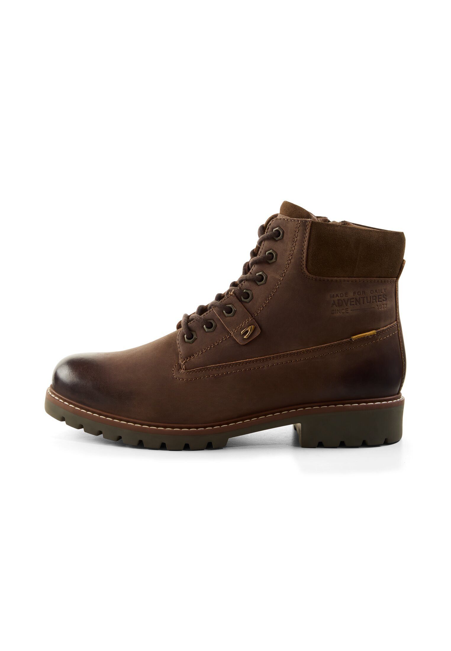 mit Gummiprofil Schnürschuh