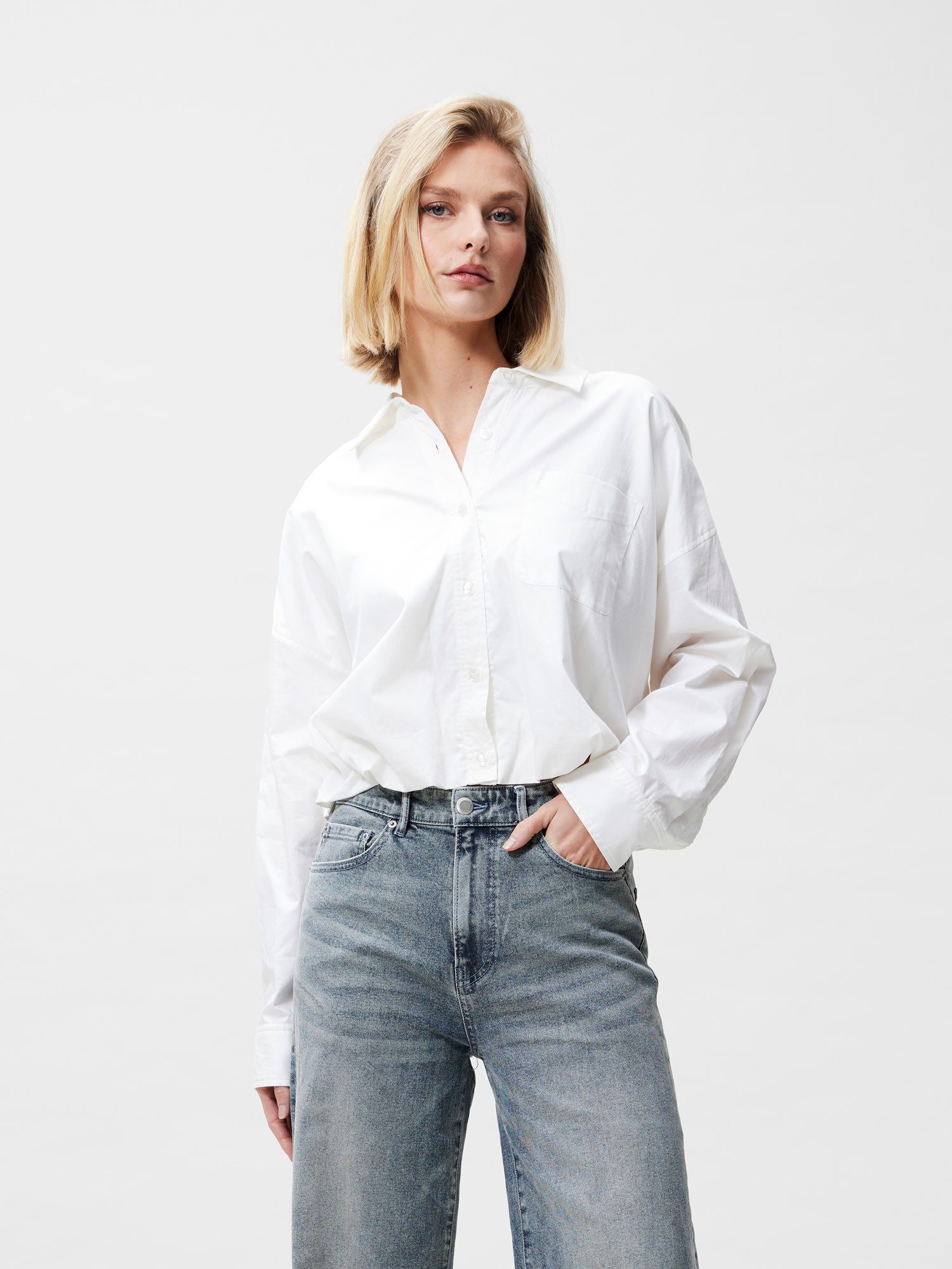 Catwalk Junkie Langarmbluse - Verkürzte Langarmbluse günstig online kaufen