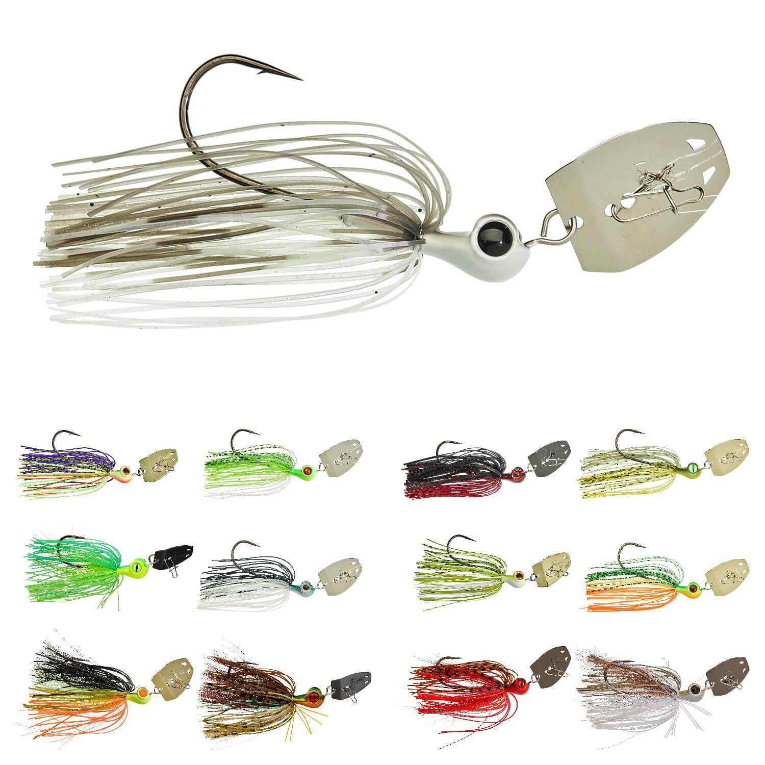 Gunki Fishing Kunstköder Gunki Boomer Blade Jig Chatter bait 10g, (1-St)