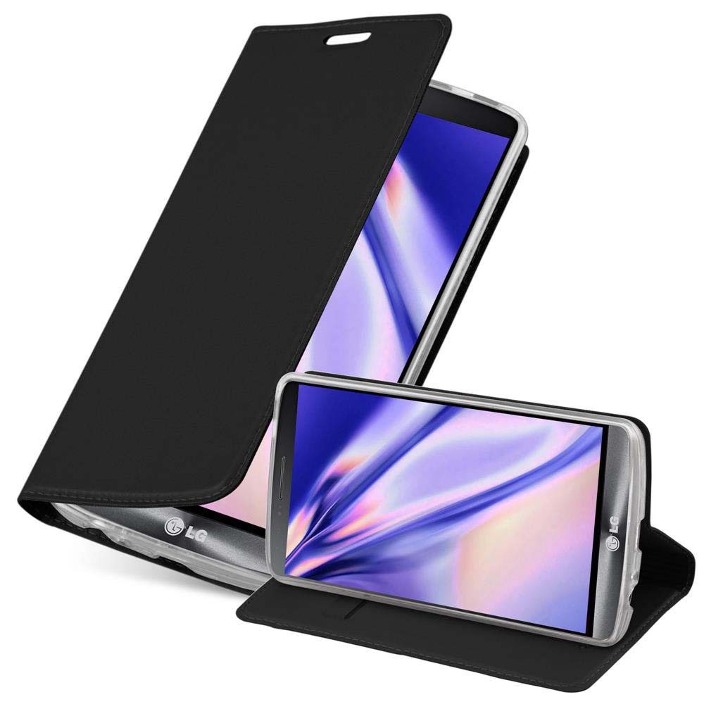 Cadorabo Handyhülle für LG G3 Hülle LG G3, Schutzhülle Hülle mit Standfunktion, Magnetverschluss und Kartenfach