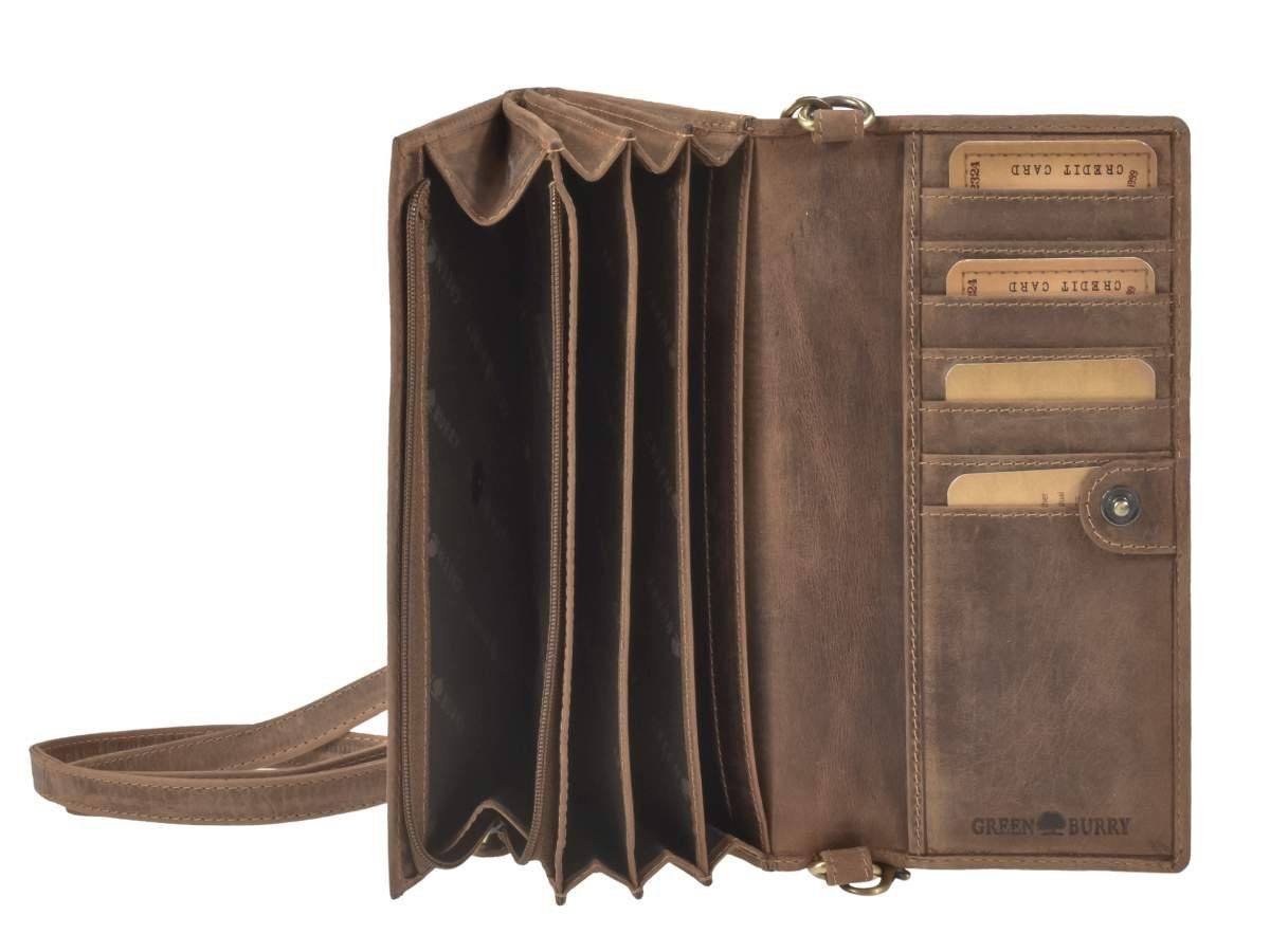 Greenburry Vintage Wallet, Shoulder Bag, 7 Card Slots, RFID Protection
