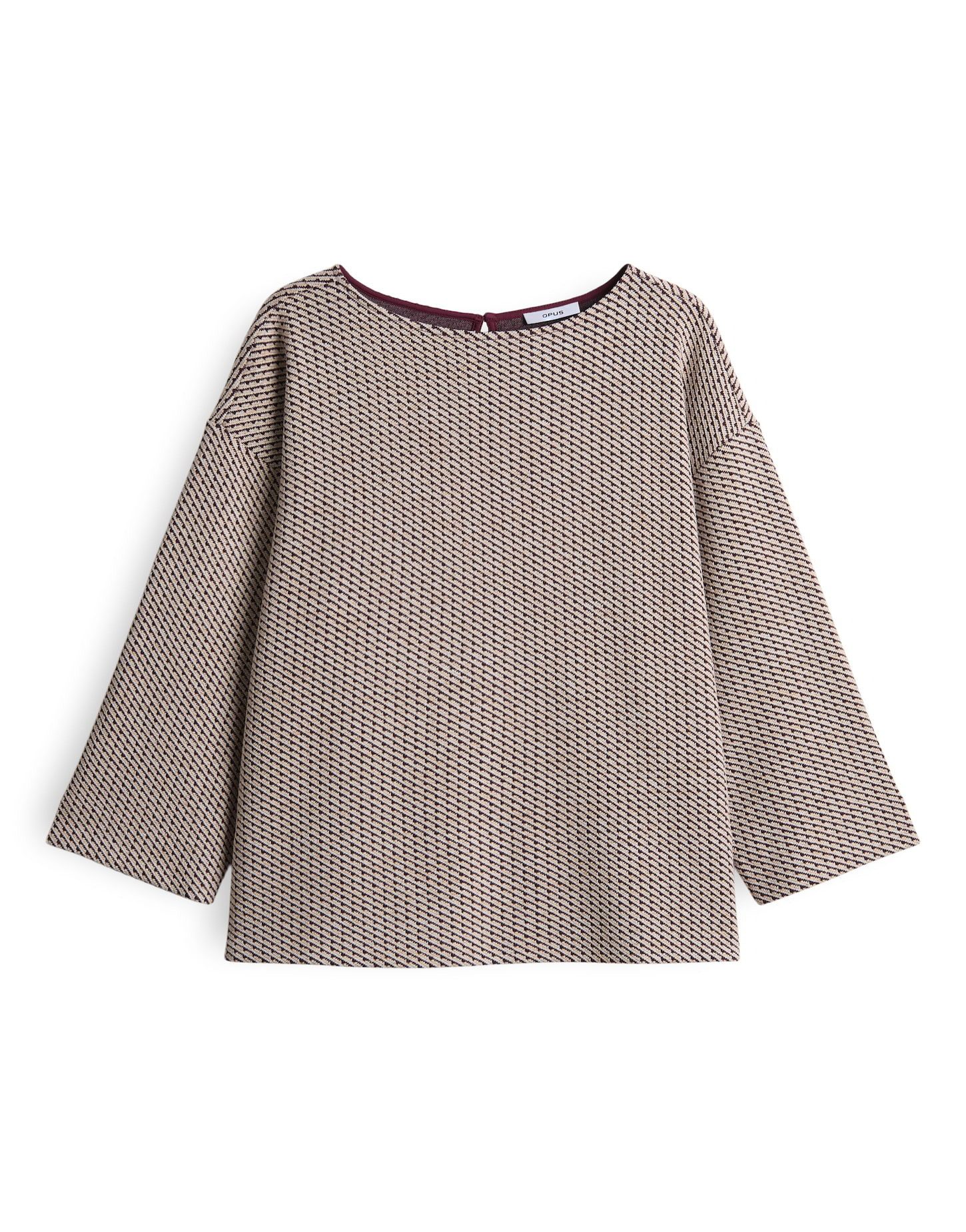 OPUS Sweatshirt GOMAN mit graphischem Muster schmal zulaufend, langer Flede günstig online kaufen