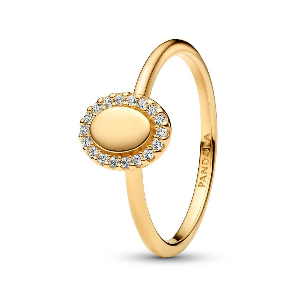 Pandora Fingerring PANDORA Timeless Damenring mit Zirkonia, vergoldet