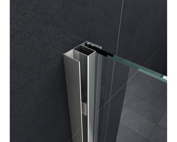Home Systeme Walk-in-Dusche Schiebetür Duschtrennwand Duschkabine Duschabtrennung Glaswand ESG