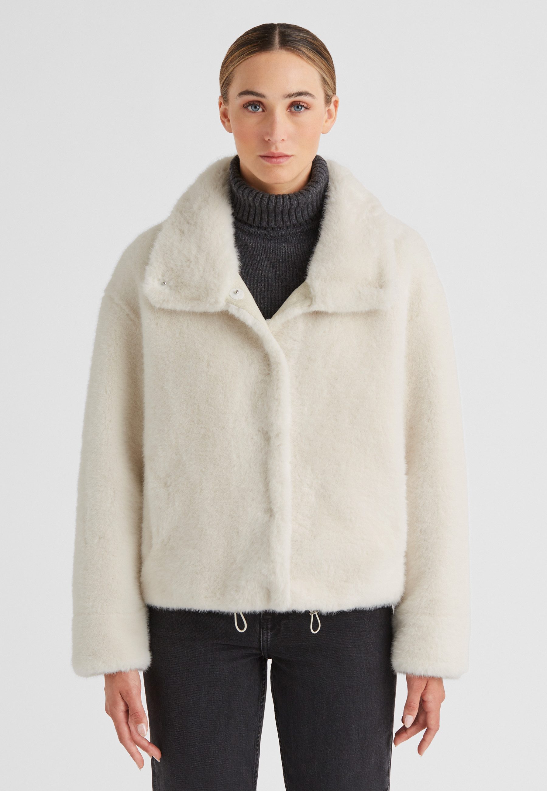 Milestone Fellimitatjacke MSGirl Damen Kunstfelljacke Übergangsjacke günstig online kaufen