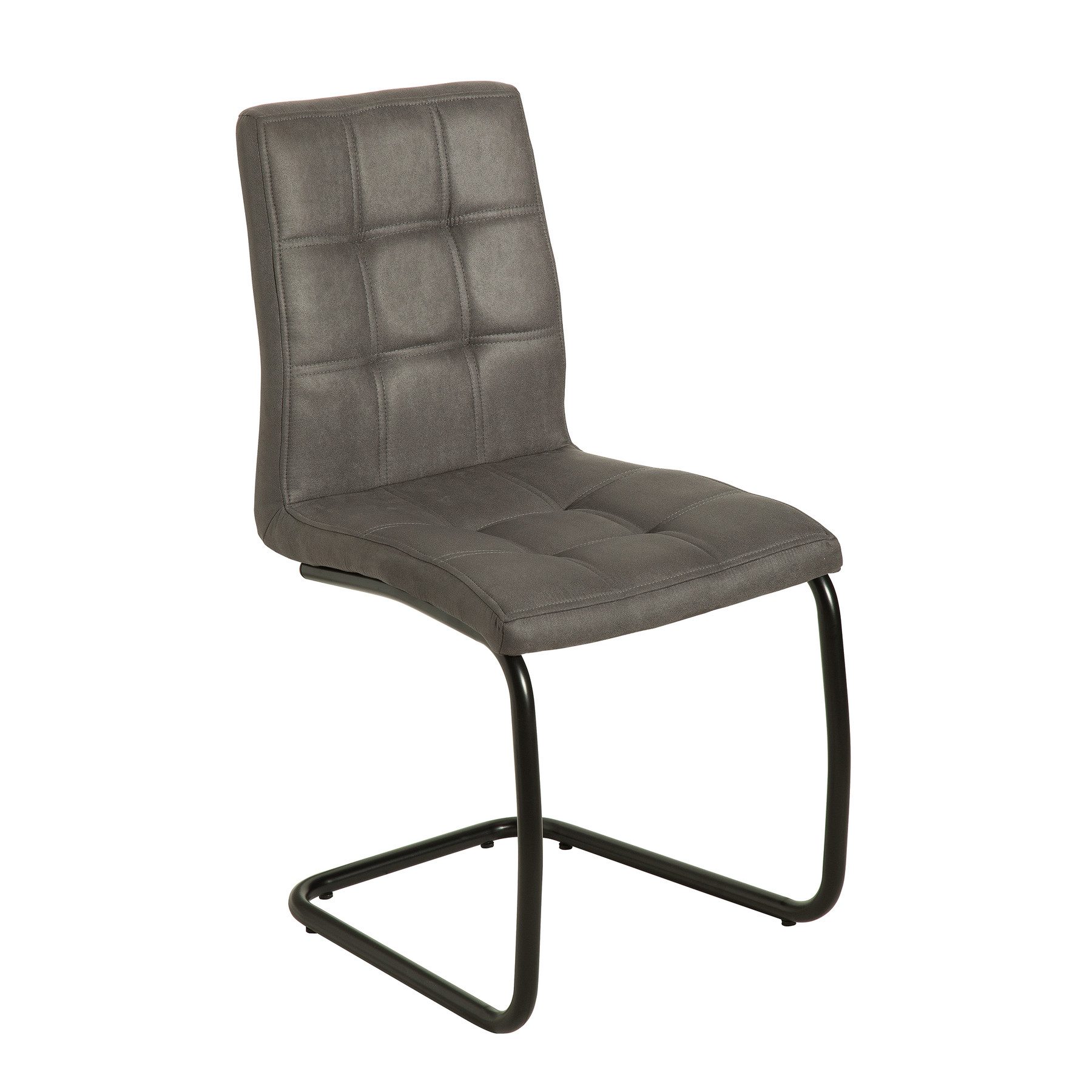 Freischwinger MODENA vintage grau / schwarz