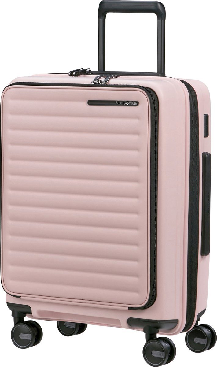 Samsonite Koffer Restackd Spinner 55/20 Handgepäck Ausbaubar Rosa 48 l 3,1 kg, 4 Rollen, TSA-Schloss