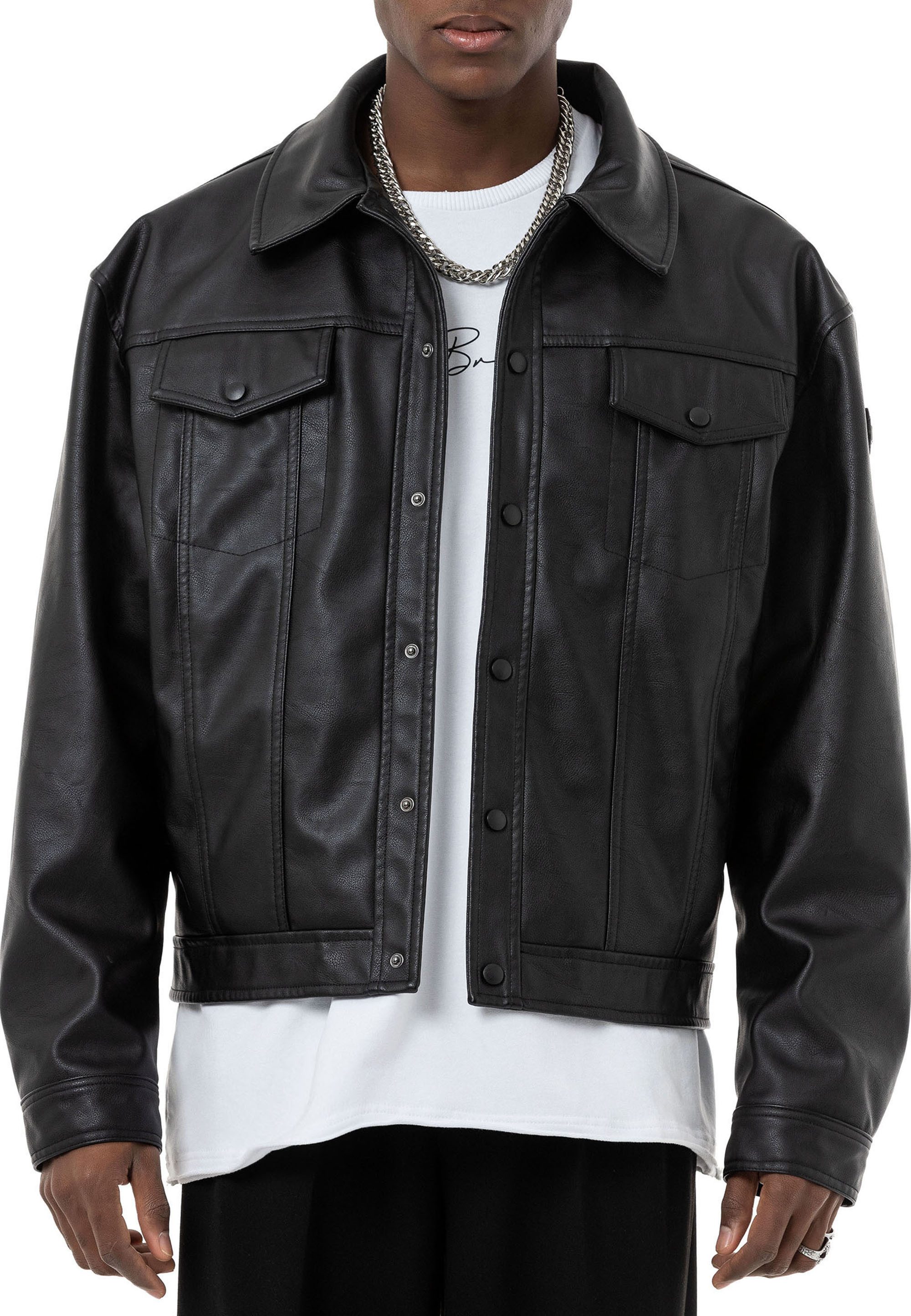 RedBridge Lederimitatjacke Red Bridge Herren Kunst- Leder Bomberjacke günstig online kaufen