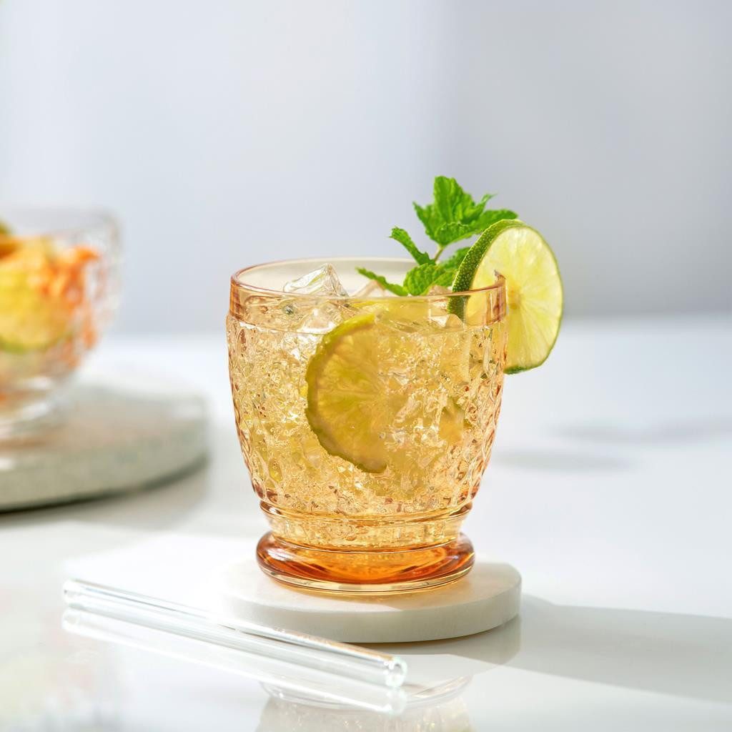 Villeroy & Boch Whiskyglas Boston Coloured Becher 330 ml 4er Set, 4-tlg., Glas