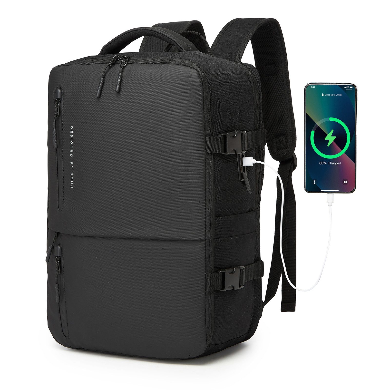 KONO Reiserucksack Reiselaptop-Rucksack mit Usb- & günstig online kaufen